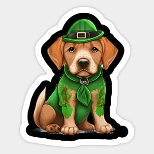 Dog Sleepy But The St. Patrick's Day Holiday Are Coming Sticker
